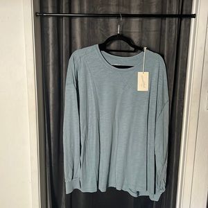 Target womens blue long sleeve shirt